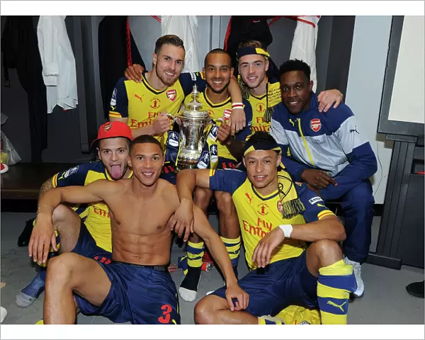 Arsenal's FA Cup Victory: The Unforgettable Moment of Jack, Kieran, Aaron, Theo, Calum, Alex, and Danny's Celebration