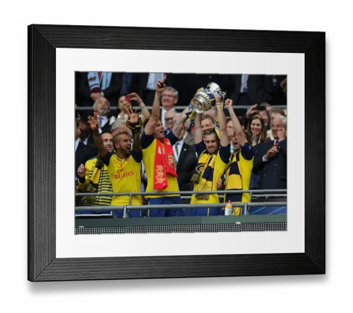 Framed Print : Arsenal FA Cup Victory: Arsenal vs Aston Villa, 2015