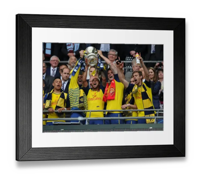Framed Print : Arsenal FC: FA Cup Victory - Arsenal vs. Aston Villa, Wembley Stadium, 2015
