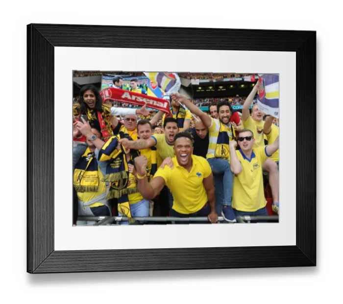 Framed Print : Jubilant Arsenal Fans Celebrate FA Cup Victory: Arsenal 4-0 Aston Villa, FA Cup Final, Wembley Stadium (2015) Framed Print : Jubilant Arsenal Fans Celebrate FA Cup Victory: Arsenal 4-0 Aston Villa, FA Cup Final, Wembley Stadium (2015)
