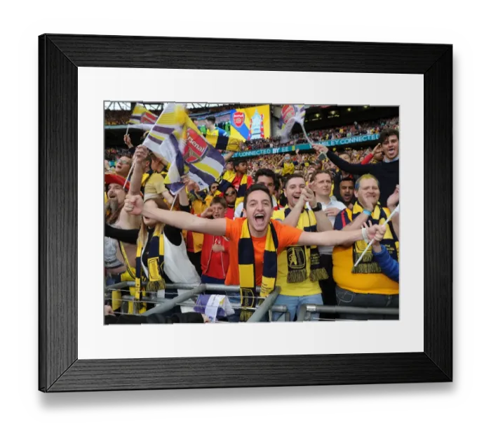 Framed Print : Jubilant Arsenal Fans Celebrate FA Cup Victory: Arsenal 4-0 Aston Villa (2015) Framed Print : Jubilant Arsenal Fans Celebrate FA Cup Victory: Arsenal 4-0 Aston Villa (2015)