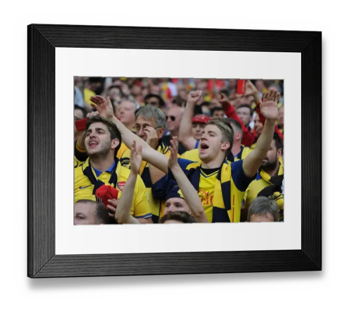 Framed Print : Jubilant Arsenal Fans Celebrate FA Cup Victory: Arsenal 4-0 Aston Villa (2015) Framed Print : Jubilant Arsenal Fans Celebrate FA Cup Victory: Arsenal 4-0 Aston Villa (2015)