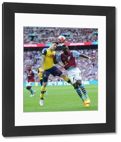 Hector Bellerin (Arsenal) Christian Benteke (Villa). Arsenal 4: 0 Aston Villa. FA Cup Final