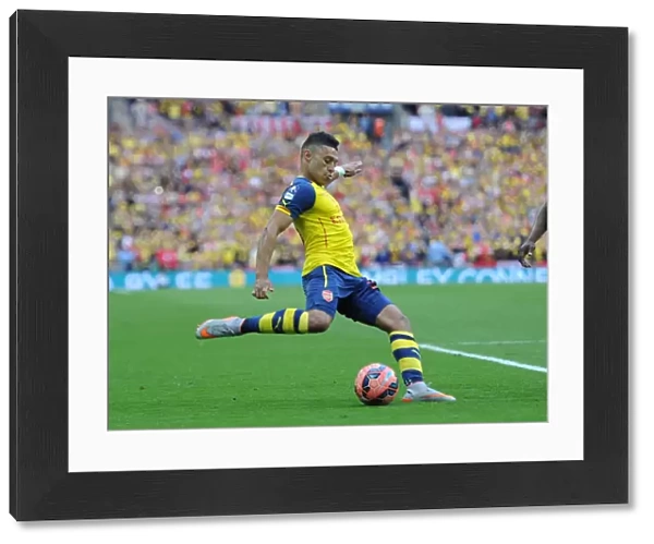 Alex Oxlade-Chamberlain (Arsenal). Arsenal 4: 0 Aston Villa. FA Cup Final. Wembley Stadium, 30  /  5  /  15