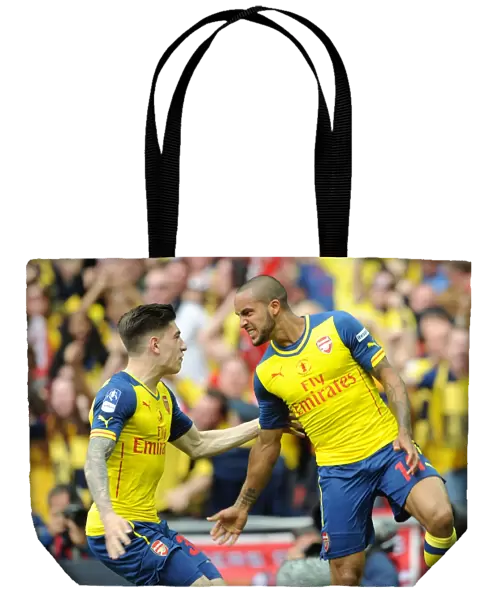 Unstoppable Arsenal: Walcott and Bellerin's FA Cup Final Goal Celebration (4-0 vs Aston Villa, 2015)
