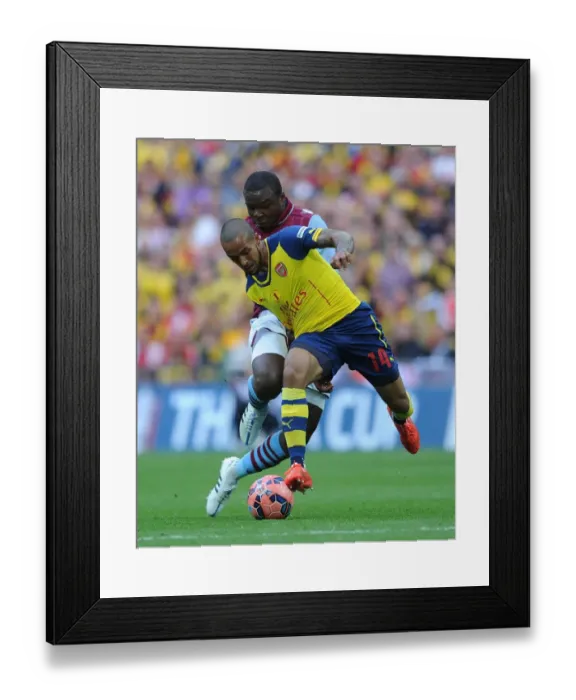 Framed Print : Theo Walcott's Unforgettable FA Cup Final: Arsenal Thrashes Aston Villa 4-0 at Wembley