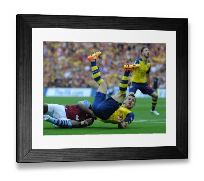 Framed Print : Jack Wilshere (Arsenal). Arsenal 4: 0 Aston Villa. FA Cup Final. Wembley Stadium, 30 / 5 / 15 Framed Print : Jack Wilshere (Arsenal). Arsenal 4: 0 Aston Villa. FA Cup Final. Wembley Stadium, 30 / 5 / 15