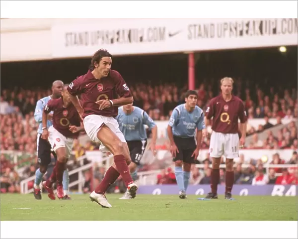 Robert Pires scores Arsenals goal from the penalty spot