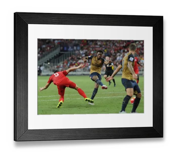 Framed Print : Chuba Akpom Scores First Goal for Arsenal: Arsenal v Singapore XI, Barclays Asia Trophy, Kallang, Singapore - July 15, 2015 Framed Print : Chuba Akpom Scores First Goal for Arsenal: Arsenal v Singapore XI, Barclays Asia Trophy, Kallang, Singapore - July 15, 2015
