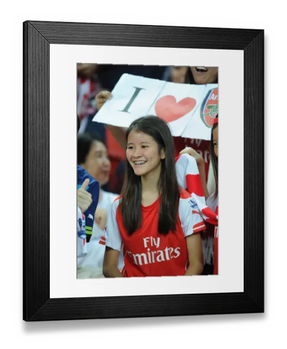 Framed Print : Arsenal's Dominant 4-0 Win over Singapore XI in the Barclays Asia Tour