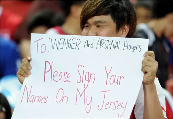 Arsenal fan. Arsenal 4: 0 Singapore XI. Barclays Asia Tour. Singapore, 15  /  7  /  15. Credit