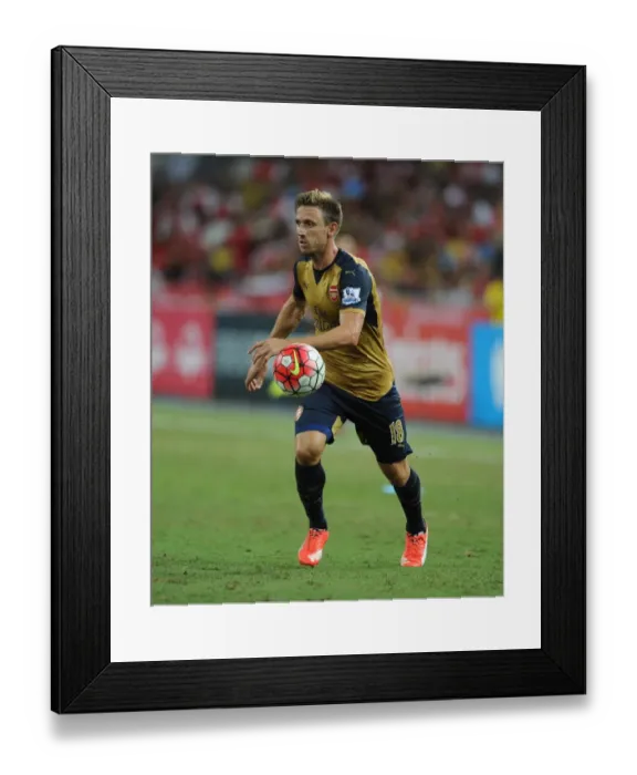 Framed Print : Nacho Monreal (Arsenal). Arsenal 4: 0 Singapore XI. Barclays Asia Trophy. Pre Season Framed Print : Nacho Monreal (Arsenal). Arsenal 4: 0 Singapore XI. Barclays Asia Trophy. Pre Season