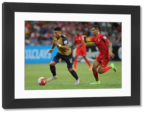 Alex Oxlade-Chamberlain (Arsenal). Arsenal 4: 0 Singapore XI. Barclays Asia Tour. Singapore
