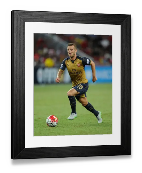 Framed Print : Jack Wilshere in Action: Arsenal vs Singapore XI, Barclays Asia Trophy, 2015 Framed Print : Jack Wilshere in Action: Arsenal vs Singapore XI, Barclays Asia Trophy, 2015