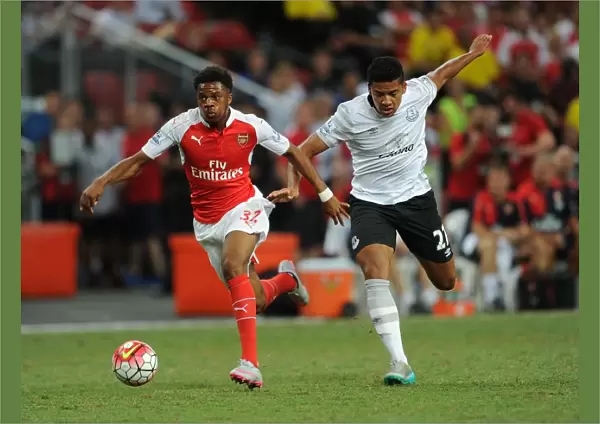 Arsenal's Chuba Akpom vs. Everton's Tyias Browning: A Battle in the Barclays Asia Trophy Clash