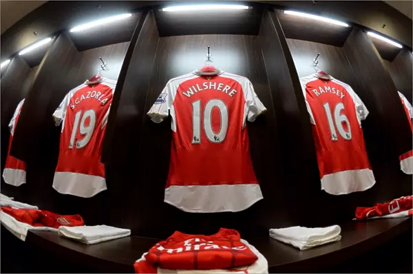 Arsenal FC: Jack Wilshere's Hanging Shirt in Arsenal vs. Everton's 2015 Asia Trophy Clash, Kallang, Singapore