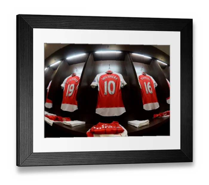 Framed Print : Arsenal FC: Jack Wilshere's Hanging Shirt in Arsenal vs. Everton's 2015 Asia Trophy Clash, Kallang, Singapore Framed Print : Arsenal FC: Jack Wilshere's Hanging Shirt in Arsenal vs. Everton's 2015 Asia Trophy Clash, Kallang, Singapore