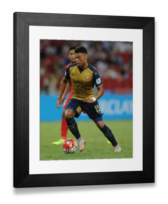 Framed Print : Arsenal's Alex Oxlade-Chamberlain in Action at the Barclays Asia Trophy