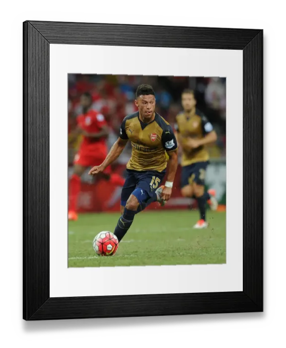 Framed Print : Arsenal's Alex Oxlade-Chamberlain in Action at the Barclays Asia Trophy Framed Print : Arsenal's Alex Oxlade-Chamberlain in Action at the Barclays Asia Trophy