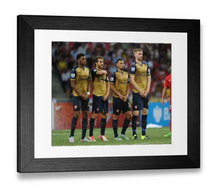 Framed Print : Arsenal FC vs Singapore XI: Barclays Asia Trophy 2015 - Arsenal Players in Action