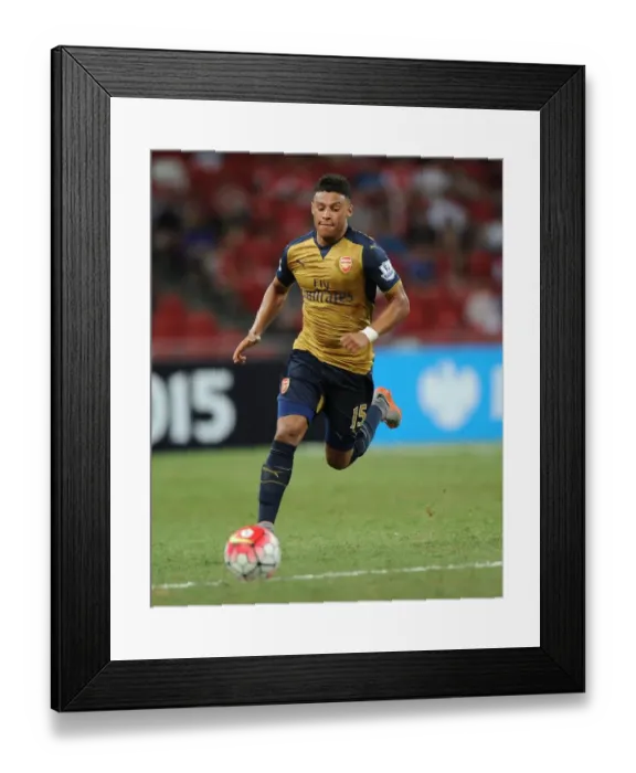 Framed Print : Arsenal's Alex Oxlade-Chamberlain in Action at the Barclays Asia Trophy, Kallang, Singapore (July 15, 2015)