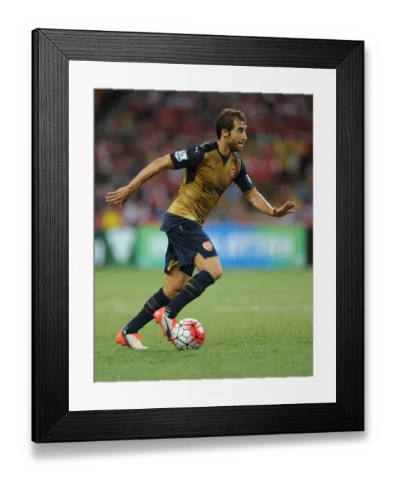 Framed Print : Arsenal's Mathieu Flamini in Action against Singapore XI during Barclays Asia Trophy Framed Print : Arsenal's Mathieu Flamini in Action against Singapore XI during Barclays Asia Trophy