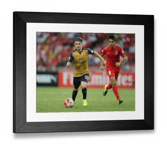 Framed Print : Arsenal's Dan Crowley Shines in Barclays Asia Trophy Match against Singapore XI, July 2015 Framed Print : Arsenal's Dan Crowley Shines in Barclays Asia Trophy Match against Singapore XI, July 2015