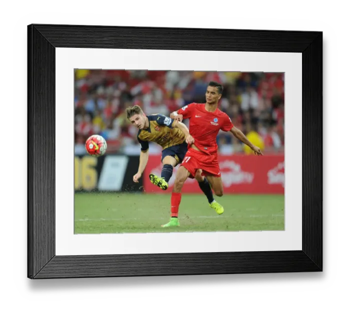 Framed Print : Arsenal vs Singapore XI: Clash at the Singapore National Stadium
