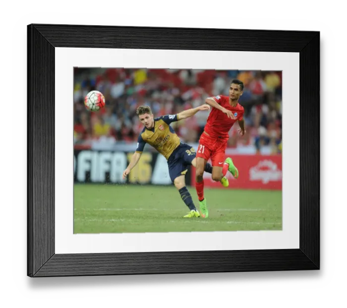 Framed Print : Arsenal vs Singapore XI: Clash in the Barclays Asia Trophy, Kallang Framed Print : Arsenal vs Singapore XI: Clash in the Barclays Asia Trophy, Kallang