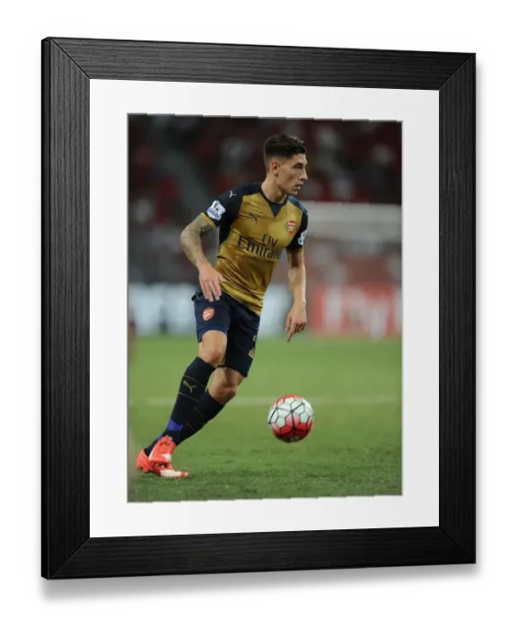 Framed Print : Arsenal's Hector Bellerin in Action against Singapore XI during Barclays Asia Trophy