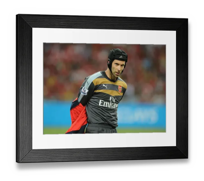 Framed Print : Arsenal's Petr Cech Faces Off Against Everton in 2015 Asia Trophy Match Framed Print : Arsenal's Petr Cech Faces Off Against Everton in 2015 Asia Trophy Match