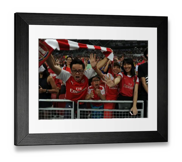 Framed Print : Arsenal Fans Unite Before Asia Trophy Clash vs. Everton, Singapore 2015 Framed Print : Arsenal Fans Unite Before Asia Trophy Clash vs. Everton, Singapore 2015