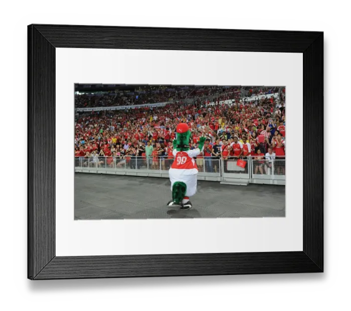 Framed Print : Arsenal vs. Everton: 2015 Barclays Asia Trophy Clash in Singapore