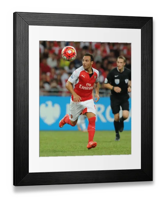 Framed Print : Arsenal's Santi Cazorla in Action against Everton at 2015-16 Barclays Asia Trophy, Singapore Framed Print : Arsenal's Santi Cazorla in Action against Everton at 2015-16 Barclays Asia Trophy, Singapore
