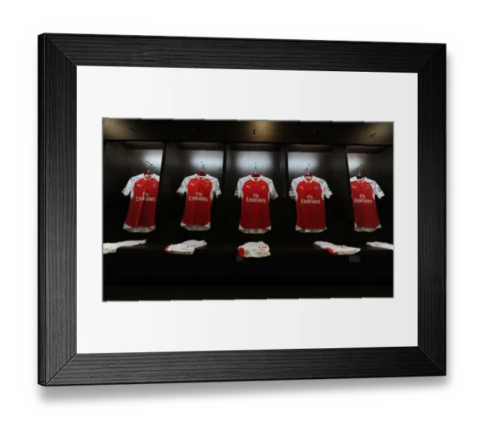 Framed Print : Arsenal Football Club: Preparing for Battle Against Everton - Barclays Asia Trophy 2015-16