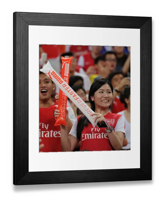 Framed Print : Arsenal Fan's Passion: A Sea of Red at the Arsenal vs. Everton Asia Trophy, Singapore, 2015 Framed Print : Arsenal Fan's Passion: A Sea of Red at the Arsenal vs. Everton Asia Trophy, Singapore, 2015