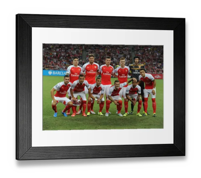 Framed Print : Arsenal vs. Everton: Clash in Singapore - Barclays Asia Trophy 2015