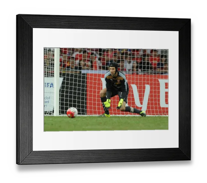 Framed Print : Arsenal's Petr Cech in Action: Arsenal vs. Everton, Barclays Asia Trophy 2015-16