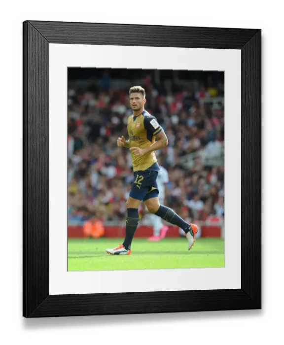 Framed Print : Olivier Giroud in Action: Arsenal vs. Olympique Lyonnais, Emirates Cup 2015 Framed Print : Olivier Giroud in Action: Arsenal vs. Olympique Lyonnais, Emirates Cup 2015