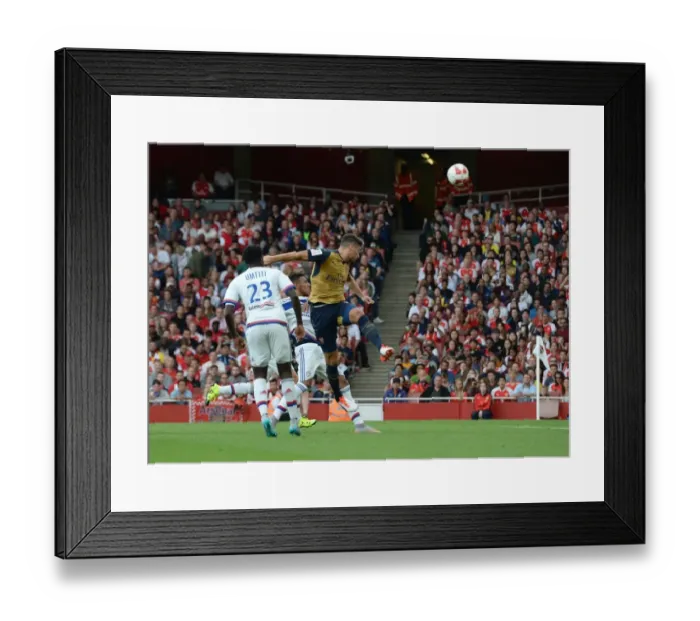 Framed Print : Giroud Scores: Arsenal Triumphs Over Olympique Lyonnais at Emirates Cup 2015 / 16 Framed Print : Giroud Scores: Arsenal Triumphs Over Olympique Lyonnais at Emirates Cup 2015 / 16