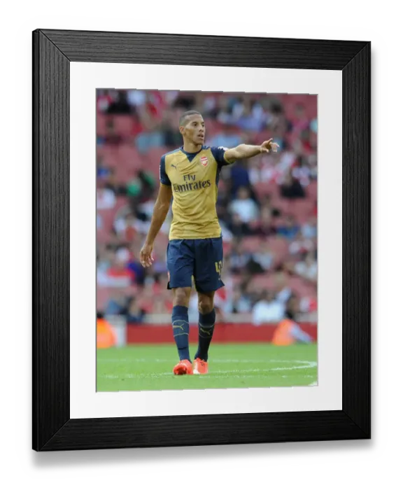 Framed Print : Isaac Hayden in Action: Arsenal vs. Olympique Lyonnais, Emirates Cup 2015 / 16