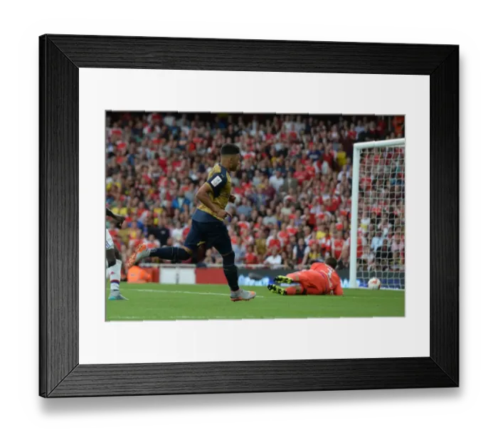 Framed Print : Alex Oxlade-Chamberlain Scores for Arsenal against Olympique Lyonnais at Emirates Cup 2015 Framed Print : Alex Oxlade-Chamberlain Scores for Arsenal against Olympique Lyonnais at Emirates Cup 2015
