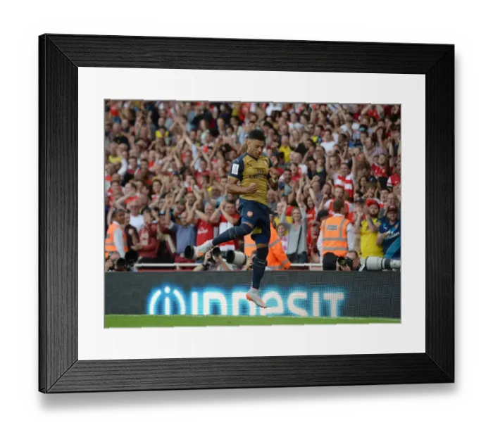 Framed Print : Alex Oxlade-Chamberlain's Thrilling Goal: Arsenal vs Olympique Lyonnais, Emirates Cup 2015 / 16 Framed Print : Alex Oxlade-Chamberlain's Thrilling Goal: Arsenal vs Olympique Lyonnais, Emirates Cup 2015 / 16
