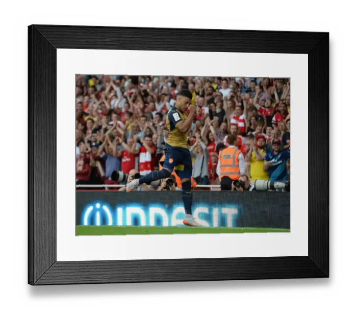 Framed Print : Alex Oxlade-Chamberlain's Thunderbolt: Arsenal's Emirates Cup Victory Goal vs Olympique Lyonnais (2015 / 16) Framed Print : Alex Oxlade-Chamberlain's Thunderbolt: Arsenal's Emirates Cup Victory Goal vs Olympique Lyonnais (2015 / 16)