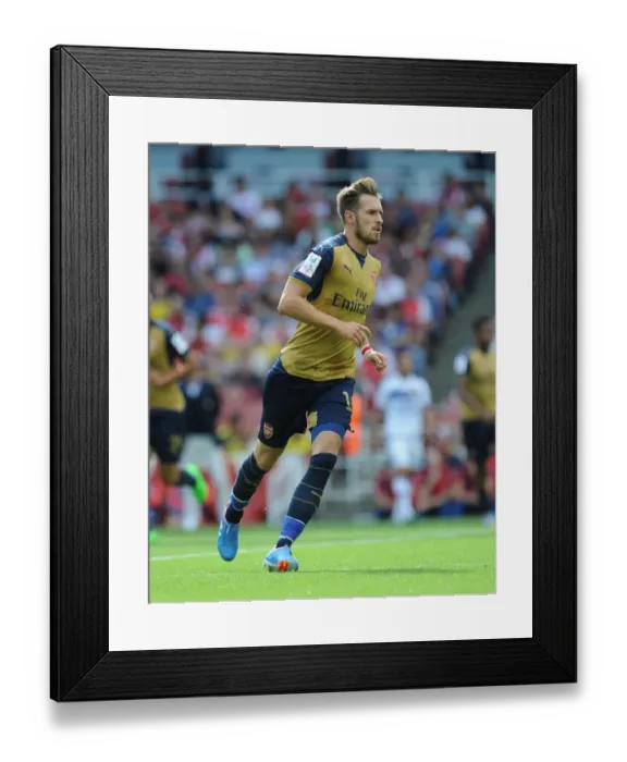 Framed Print : Aaron Ramsey in Action: Arsenal vs. Olympique Lyonnais at Emirates Cup 2015 Framed Print : Aaron Ramsey in Action: Arsenal vs. Olympique Lyonnais at Emirates Cup 2015