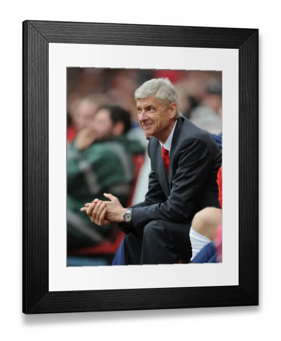 Framed Print : Arsene Wenger Leads Arsenal Against VfL Wolfsburg in Emirates Cup Framed Print : Arsene Wenger Leads Arsenal Against VfL Wolfsburg in Emirates Cup
