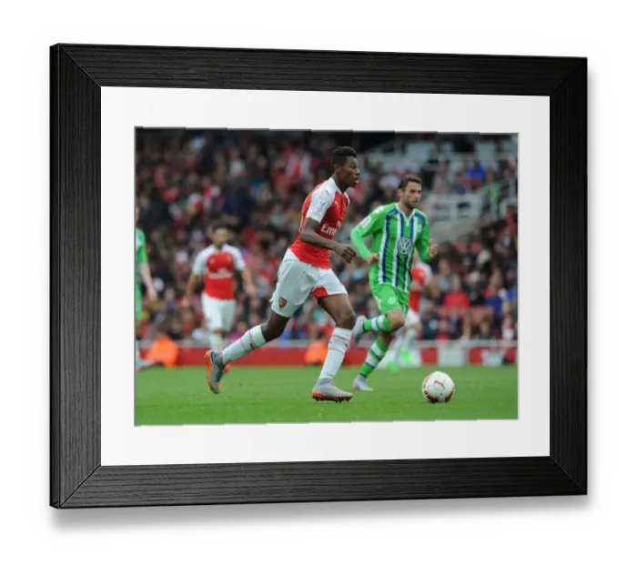 Framed Print : Arsenal's Jeff Reine-Adelaide Stars in Emirates Cup Match against VfL Wolfsburg