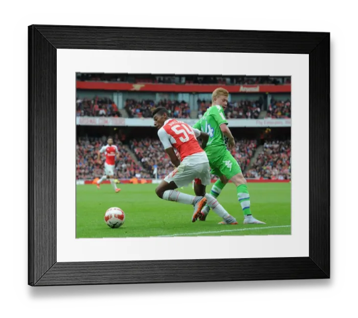 Framed Print : Arsenal vs. Wolfsburg Clash at the Emirates Cup, 2015: A Battle Between Reine-Adelaide and De Bruyne