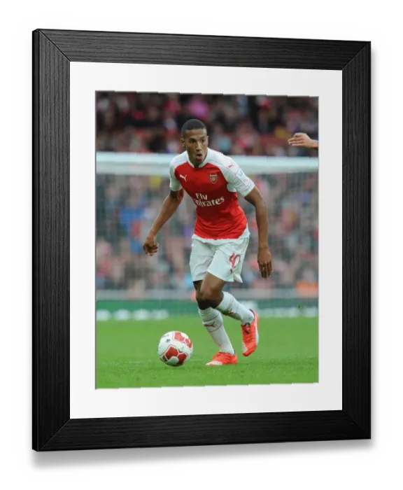 Framed Print : Isaac Hayden in Action: Arsenal vs. VfL Wolfsburg at the Emirates Cup 2015 / 16