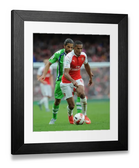 Framed Print : Arsenal's Isaac Hayden vs. VfL Wolfsburg's Ricardo Rodriguez: A Clash of Titans at Emirates Cup 2015 / 16 Framed Print : Arsenal's Isaac Hayden vs. VfL Wolfsburg's Ricardo Rodriguez: A Clash of Titans at Emirates Cup 2015 / 16